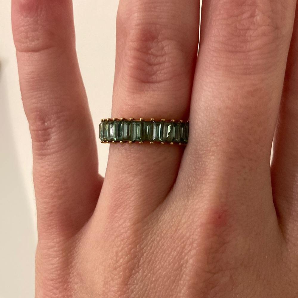 Turquoise Stoned, gold JCrew ring
